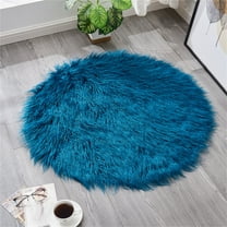 IOTdou Circle Rug, Round Carpet, Round Entryway Rug, 11.8 Inch Round Rug, Soft Washable Fuzzy Rug for Home, Office, Fluffy Fuzzy Bedroom Carpet, Small Round Area Rug, Washable Circle Rug