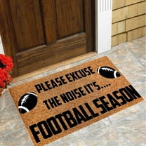 IOTdou Fall Football Welcome Mat, Doormat Rugs Outdoor, 15.7 x 23.6 Inch Door Mats Outdoor Entrance, Fall Decorations Indoor for Front Door Outdoor Entrance, Soft Machine Washable Floor Mat