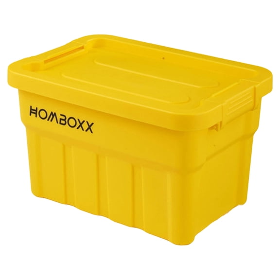 IOTdou Heavy Duty Storage Bin Thickened Storage Box Plastic Camping Container Organizing Box with Lock Lid for Home Camping Fishing