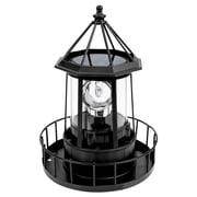 IOTdou LED Solar Powered Lighthouse, Lighthouse Lamp, Waterproof Lighthouse Light, 360 Degree Rotating Lighthouse Shaped Courtyard Light for Courtyards Balconies Etc Garden Lamps Gardening supplies