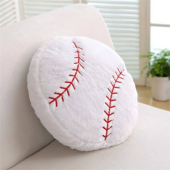 IOTdou Throw Pillows, Football Pillow, Creative Stuffed Sports Pillows Toy, Soft Plush Football Throw Pillow for Room Bedroom Decor Indoor, Soccer Ball Pillow, Sport Cushion, 1 PC