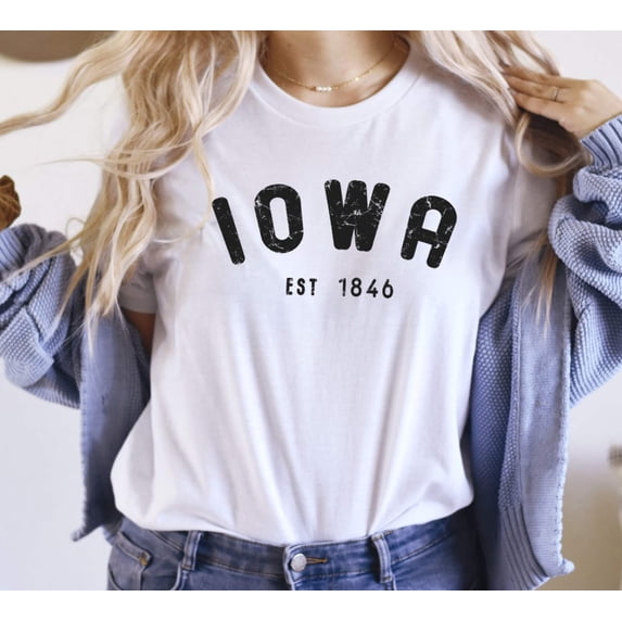 IOWA EST1846 Graphic Short Sleeves Tees