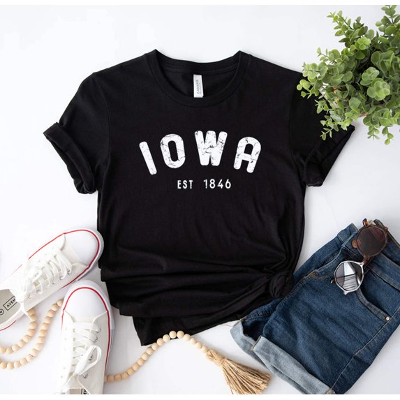 IOWA EST1846 Graphic Short Sleeves Tees