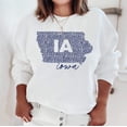 thumbnail image 1 of IOWA MAP Graphic Unisex Fleece Pullover, 1 of 9