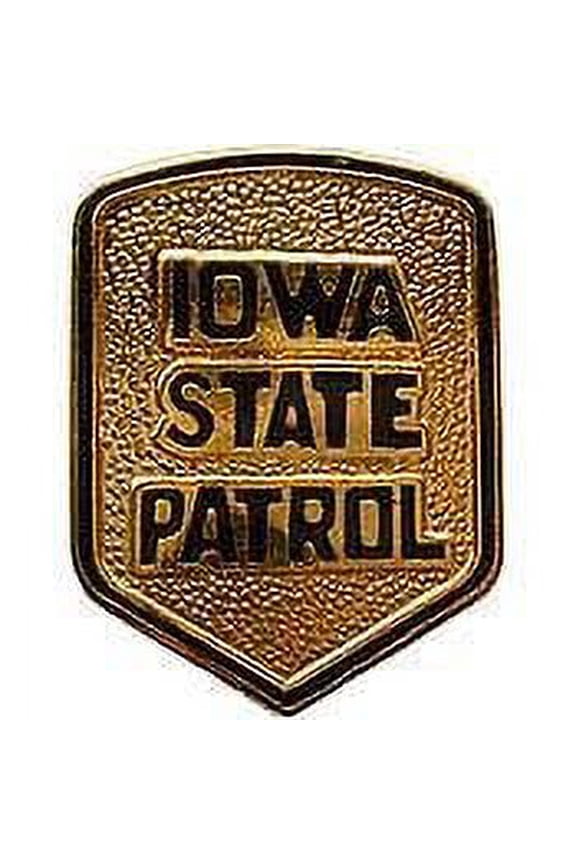 IOWA STATE PATROL PIN, UNITED STATES Patriotic Officially Licensed USA America Artwork, Expertly Designed PIN - 1"