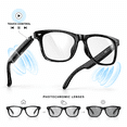 thumbnail image 1 of IOWODO Bluetooth Smart Glasses for Women Men, Open Ear Audio glasses, Hands-Free Calls, Voice Assistant, UV & Blue Light Lens, White, 1 of 7