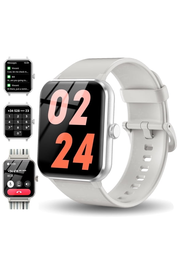 Sleep Monitoring Breathing Training 10 m Waterproof 1.85" Touch Screen, Gray