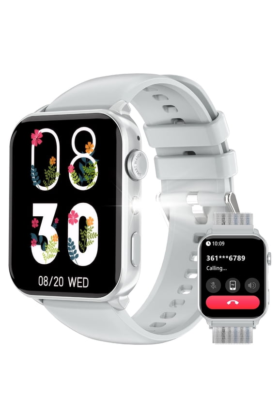 Smart Watch for Men Women Compatible with iPhone Samsung Android Phone 1.91 inch Full Touch Screen IP68 Waterproof Bluetooh Fitness Tracker