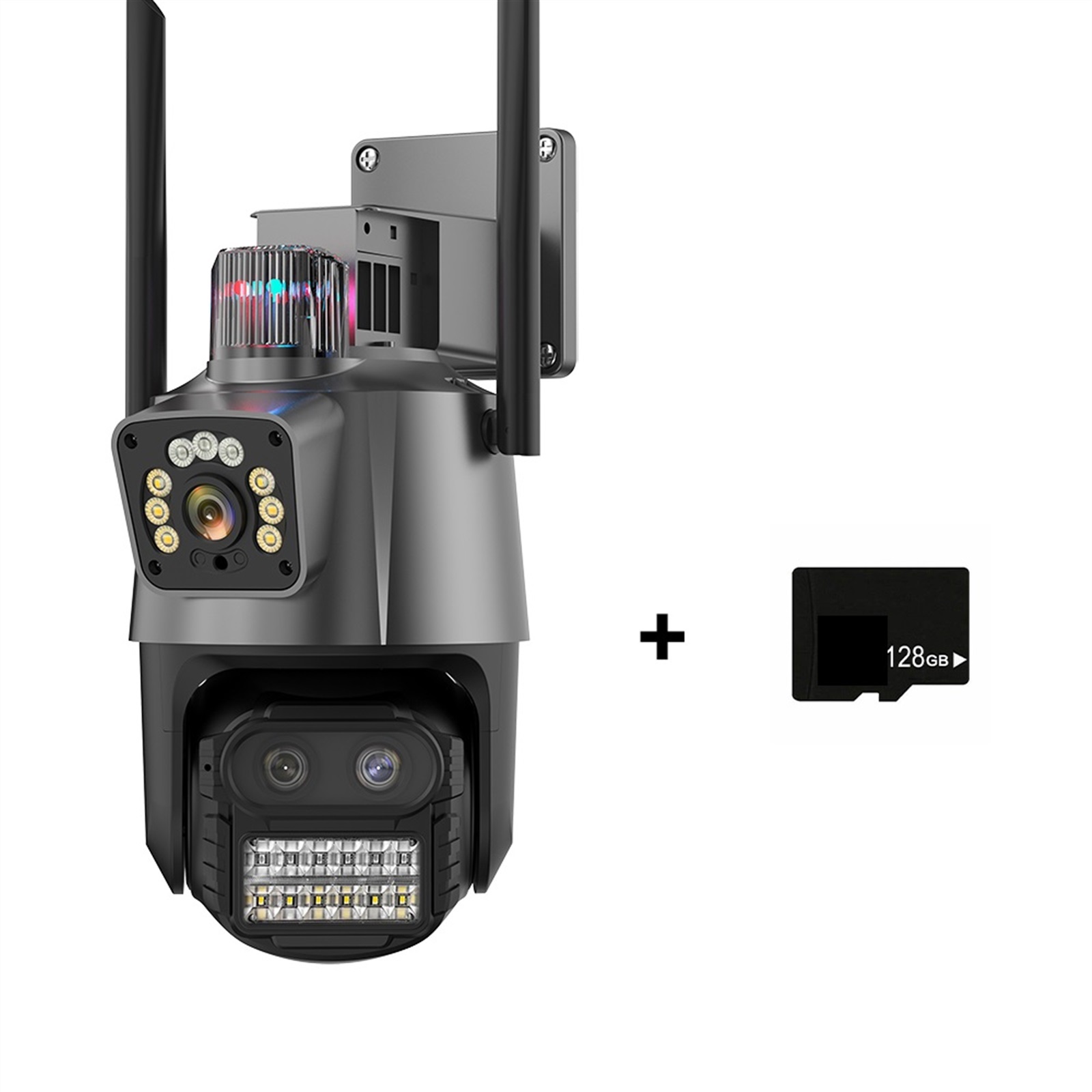 IP Camera 4MP/9MP HD Outdoor Dual Lens PTZ Camera Ai Tracking Security