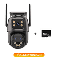 thumbnail image 1 of IP Camera 6K 9MP HD WiFi Outdoor Camera 8x Zoom Three Lens Dual Screen Home Security PTZ Camera 6MP Video Surveillance, 1 of 7