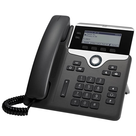 Cisco 7821 IP Phone - Cable - Wall Mountable - Black - 2 x Total Line - VoIP - Caller ID - SpeakerphoneUser Connect License, Enhanced User Connect License, Unified Communications Manager Express - 2 x