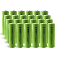 thumbnail image 1 of IP POWER NiMh Nickel Metal Hydride AA 1.2V 2000mAh Rechargeable Flat Top Battery (No Tabs) - 24 Pack, 1 of 10