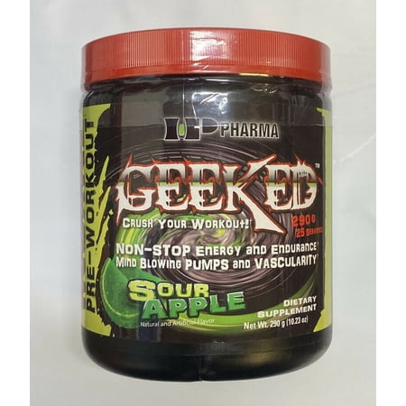 IP Pharma Geeked Pre-Workout Energy Pump Endurance, Sour Apple