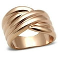 thumbnail image 1 of IP Rose Gold Ion Plating Brass Ring with No Stone, Size 5, 1 of 1