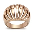 thumbnail image 1 of IP Rose Gold Ion Plating Brass Ring with No Stone, Size 6, 1 of 1