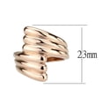 thumbnail image 1 of IP Rose Gold(Ion Plating) Stainless Steel Ring with NoStone in No Stone for Women Style TK3800 Size 7, 1 of 4