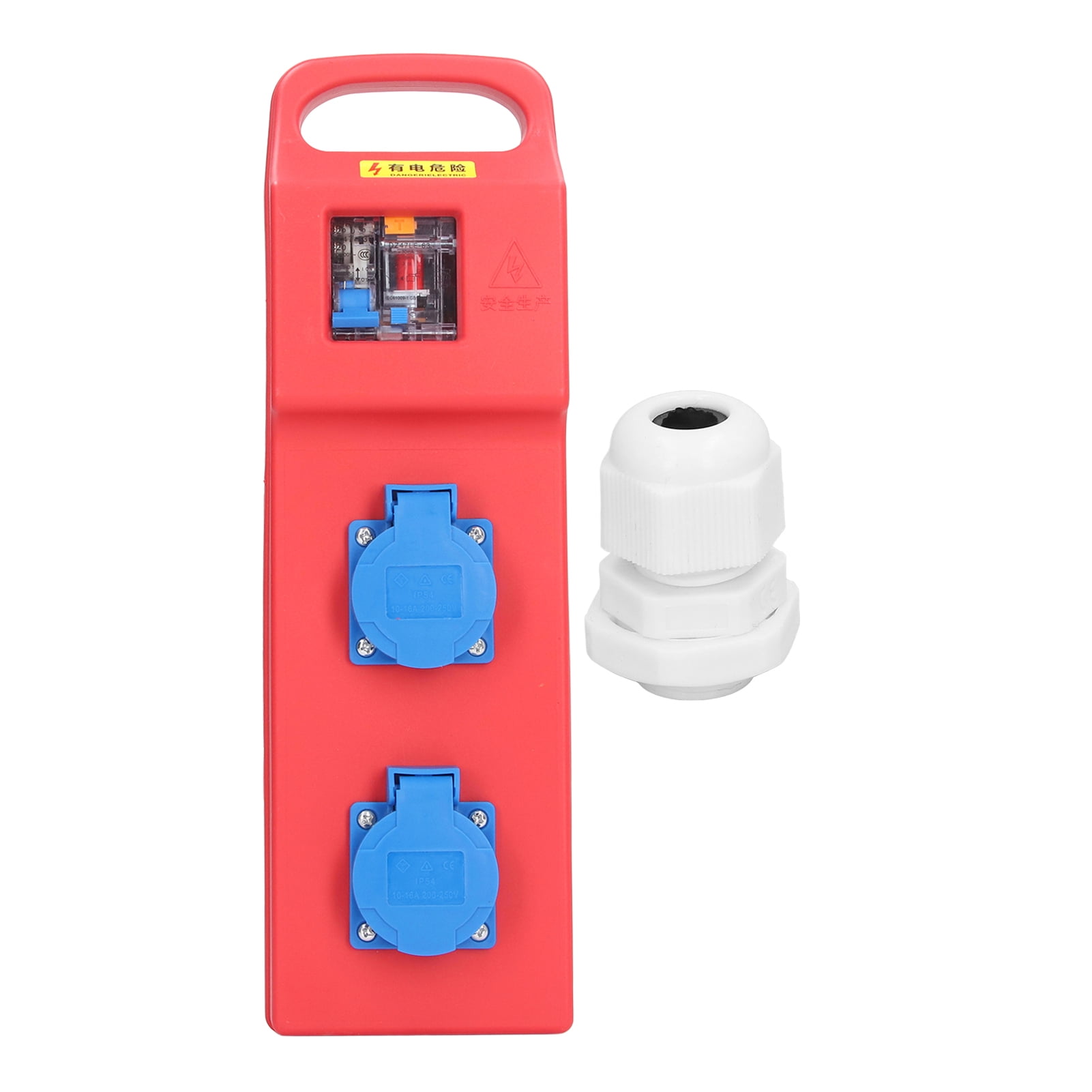 IP54 3-Pin Compact Power Distribution Box With Leakage Circuit Breaker ...