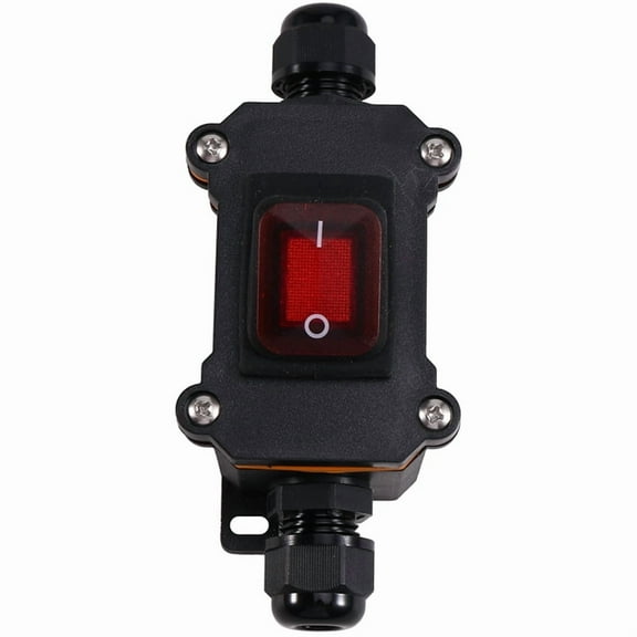 IP65 Outdoor Rainproof and Waterproof Ship Type Switch 220V Power Supply Intermediate Switch Electrical High Connector,1 * Power Supply Intermediate Switch