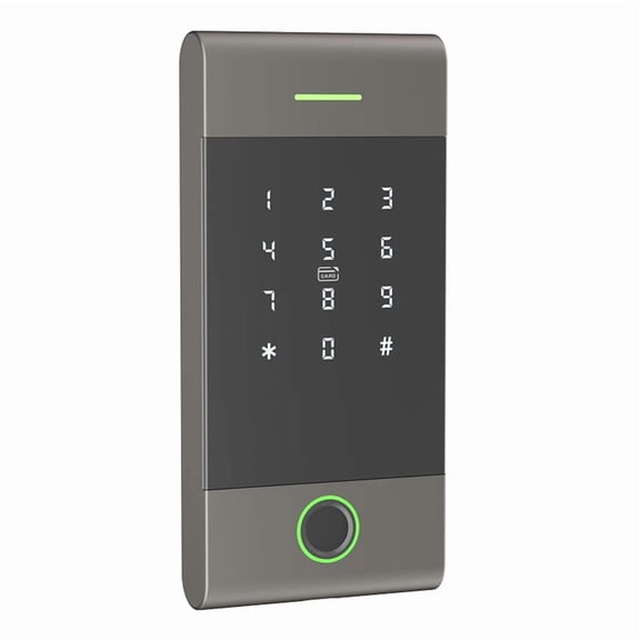 IP65 Rainproof Access Controller Reader TTLock APP Remote Control Metal Support Fingerprint Card Password App Black
