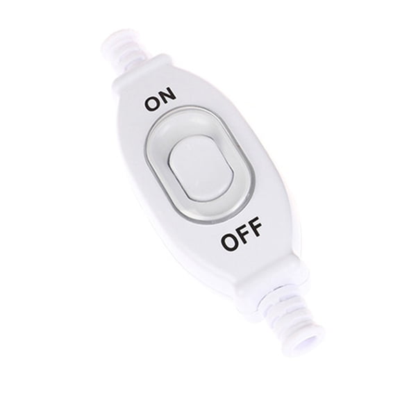 IP65 Waterproof In-line Switch Double 6Mm Cable Control For Bathroom Outdoor Humid Environments 250V 3A Silver Plastic And Copper Construction Easy Install