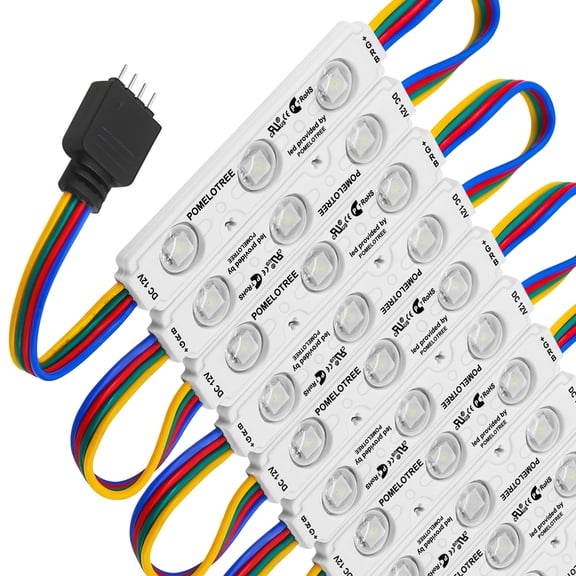 IP65 Waterproof SMD 5050 RGB LED Module Light DC 12V, Store Front Window Letter Sign Lamp, for Advertising Light Box Commercial Decoration