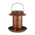 thumbnail image 1 of IP65 Waterproof Solar Bird Feeder with LED Lighting, Durable Iron Construction, Easy Refill Design, Wind and Rain Resistant for Garden and Outdoor Bird Watching Enthusiasts, 1 of 5