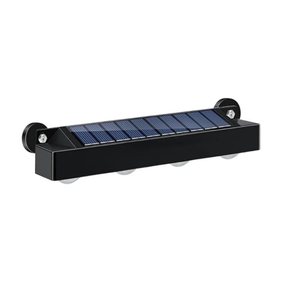 IP65 Waterproof Solar Step Light 1200MAH Auto on off Warm LED Lamp No Wiring Mount for RV Outdoor Stair Patio Handrail Night Lighting