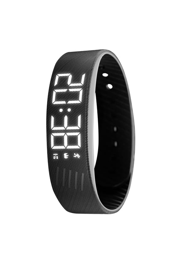IP65 Waterproof Vibrating Alarm Wristband, Silent Wake Up Alarm Clock Watch for Heavy Sleepers Men Women (Black)