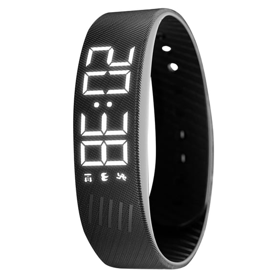 IP65 Waterproof Vibrating Alarm Wristband, Silent Wake Up Alarm Clock Watch for Heavy Sleepers Men Women (Black)