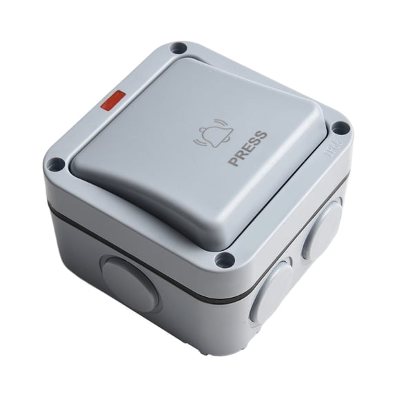 IP66 Outdoor And Doorbell Button Switch 220V~250V Plastic