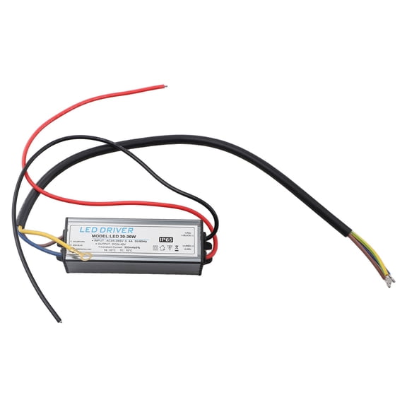 IP66 Rated LED Driver 10W 60W 300 1800MA Power Supply for Floodlights with Aluminum Shell and Electronic Components for Waterproof Performance (30W (900MA))