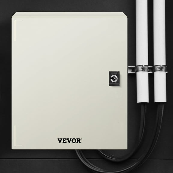 IP66 Waterproof Fiberglass Electrical Box, 12 x 10 x 6 Inch NEMA 4X STELL Enclosure for Outdoor/Indoor Use with Mounting Plate (30 x 25 x 14 cm)