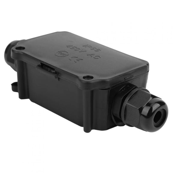 IP66 Waterproof Junction Box 2 Way Dustproof Distribution Cable Connector Case for Outdoor Electrical Projects 4.3 x 1.9 x 1.2 in / 110 x 48 x 31 mm