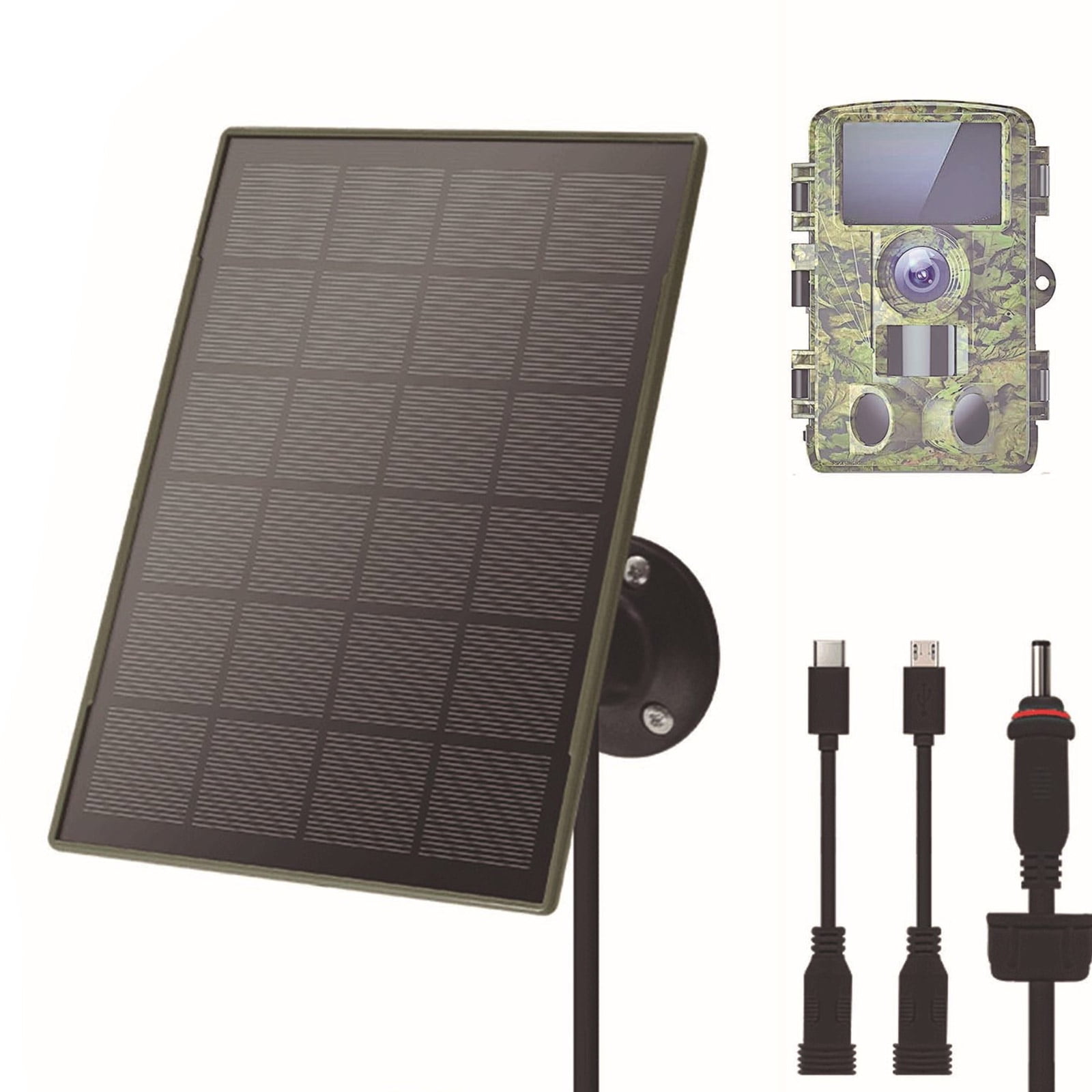 IP66 Waterproof Trail Camera Solar Panel 6000Mah 3W 5V Power Supply For Hunting Cameras Accessories