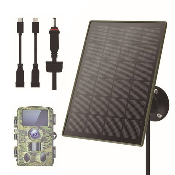 IP66 Waterproof Trail Camera Solar Panel Camera Solar Panel 6000Mah 3W 5V Power Supply For Hunting Camera Accessories