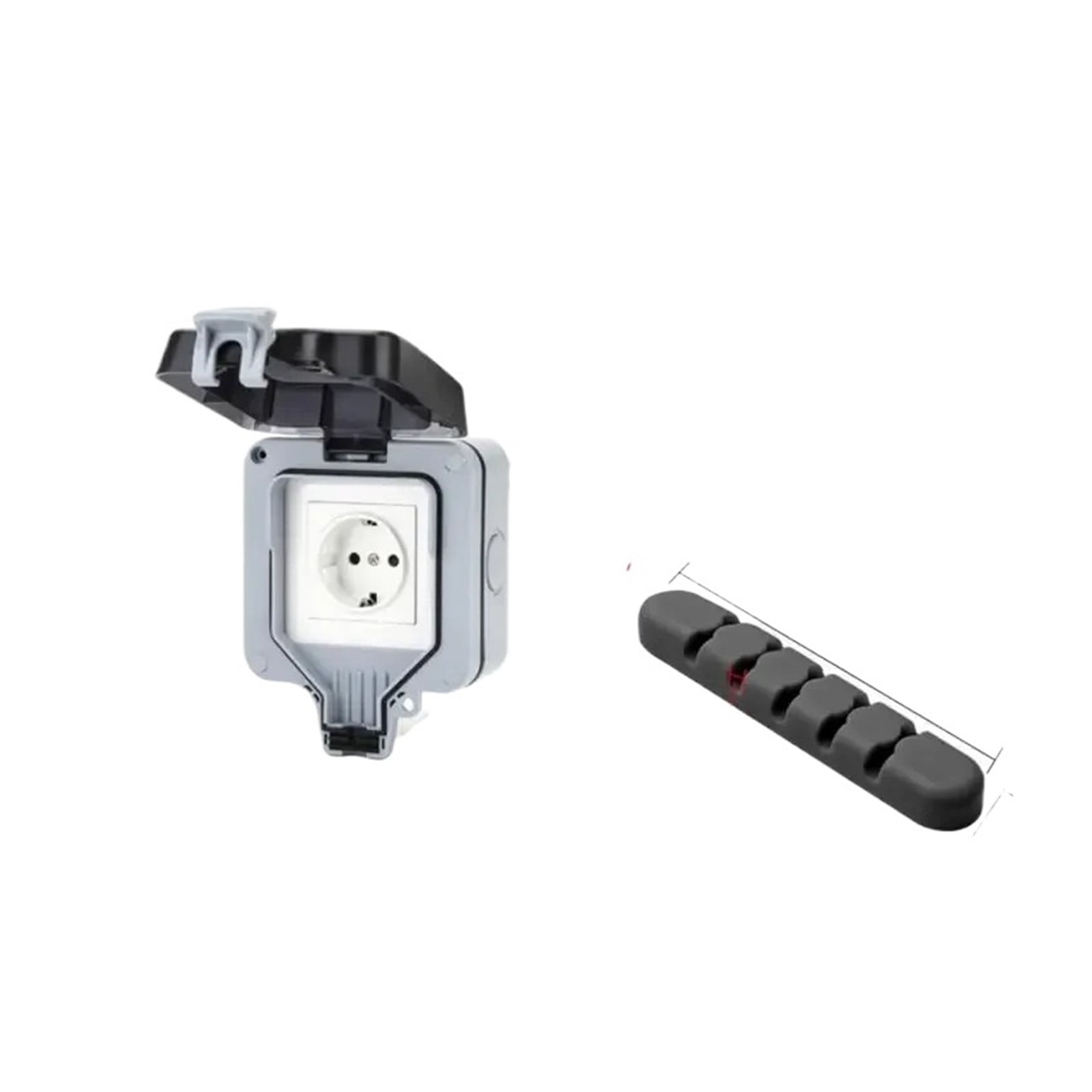 IP66 Weatherproof Switch Socket Box Outdoor Wall Power Socket 13A