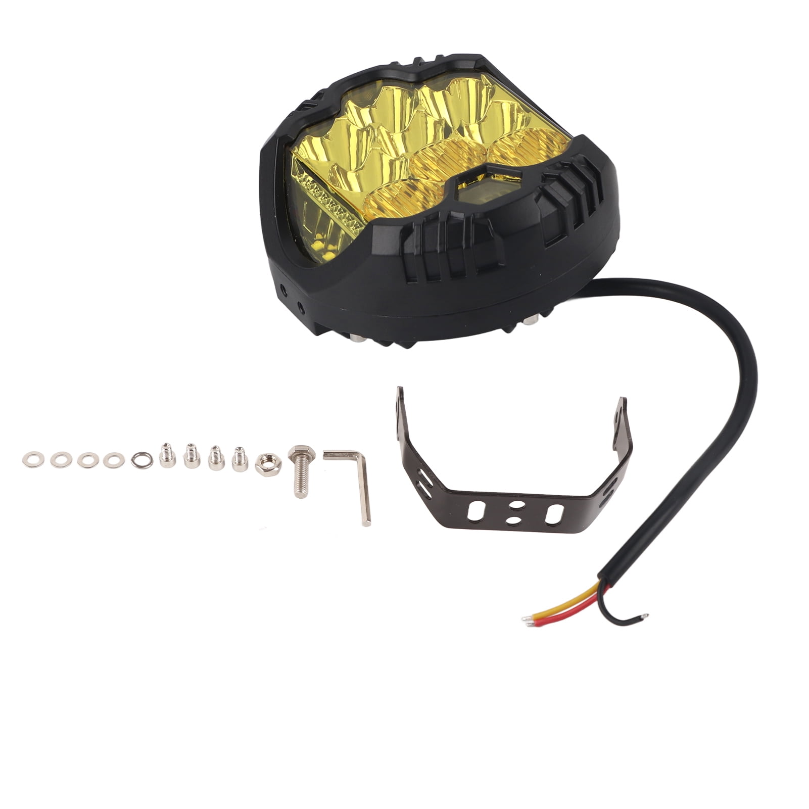 IP67 Waterproof, 5000LM, Universal SUV/ATV/UTV/Boat Spotlight, Yellow High-Power 90W LED Off-Road Light