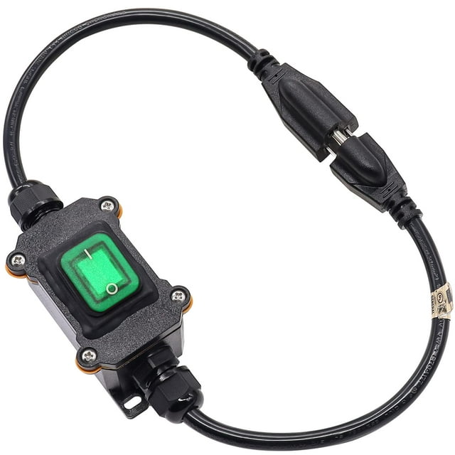 IP67 Waterproof Outdoor 3 Prong Extension Cord with Inline Switch On