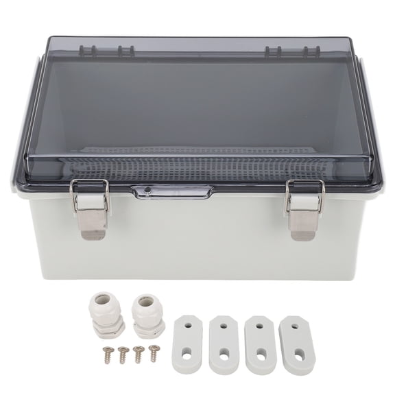IP67 Waterproof Transparent Cover Junction Box - ABS Electrical Enclosure 290x190x140mm for Outdoor Distribution