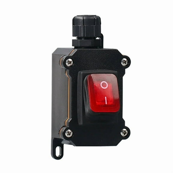 IP68 Boat Rocker Switch 12V-24V Waterproof Switch 30A High Current Power with LED Light Power Button on/OFF