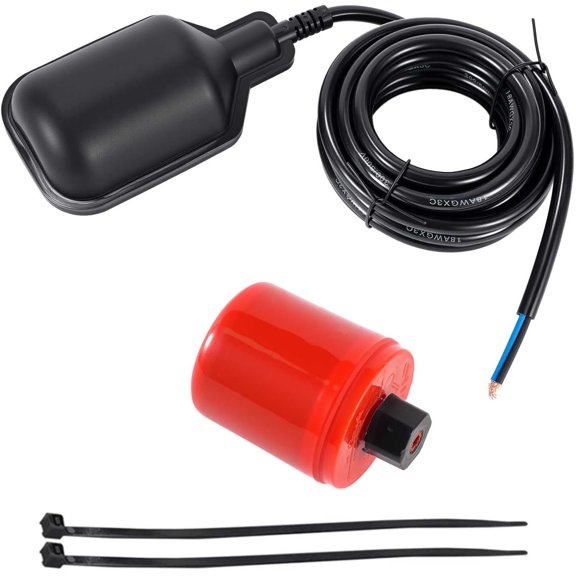 IP68-Rated Automatic Water Level Controller,Automatic Level Sensor for Tanks,Septic Tanks, and Sewage Systems, with Counterweight ,Non-Corrosive PP Casing