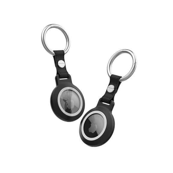 IP68 Waterproof AirTag Keychain Holder Case, Lightweight, Anti-Scratch, Easy Installation,Soft Full-Body Shockproof Air Tag Holder for Luggage,Keys, Dog Collar