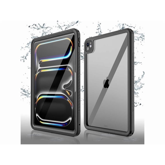 IP68 Waterproof Case for iPad Pro 11 Inch M5 M4 2025 2024 6th 5th Generation with Built-in Screen Protector, Full Body Shockproof Protection Cover with Lanyard