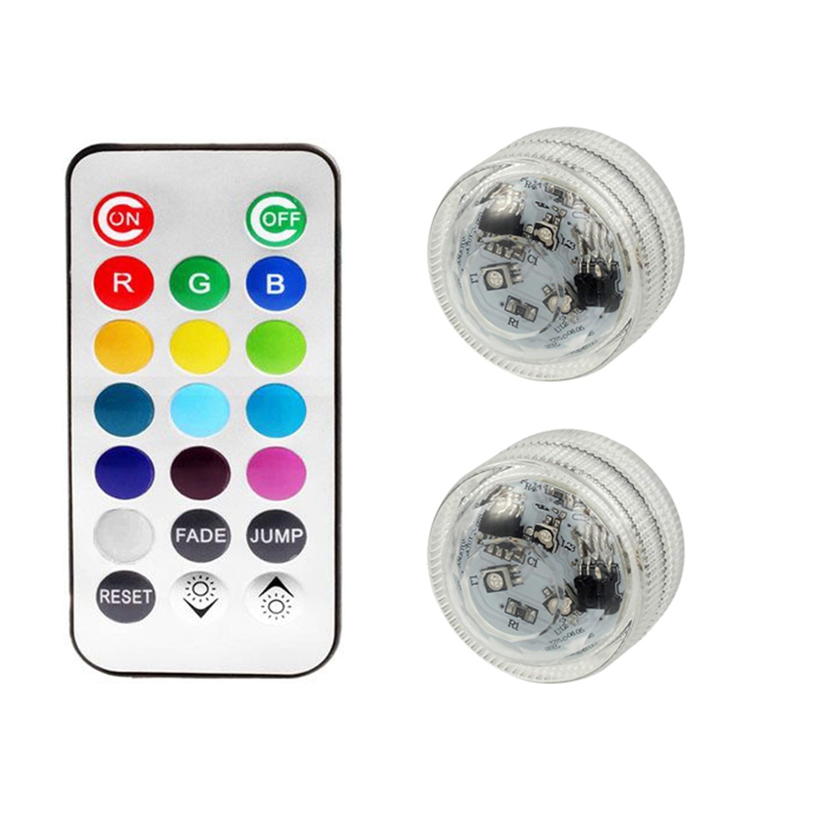 IP68 Waterproof Colorful Submersible LED Underwater Light With Battery ...