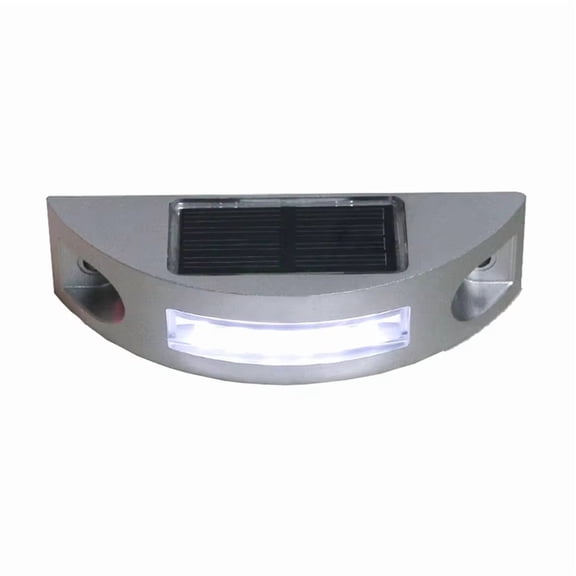 IP68 Waterproof LED Solar Powered Road Stud Light Road Reflective Ground Light Warning Light White Light,1 * Solar Light,White Light