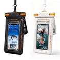 thumbnail image 1 of IP68 Waterproof Phone Pouch Double Space, Floating Waterproof Phone Case with Lanyard for iPhone 17 Pro Max 16 15 14 S26 S25, Phone Dry Bag Vacation Cruise Ship Travel Essentials 7.5'', 1 of 6