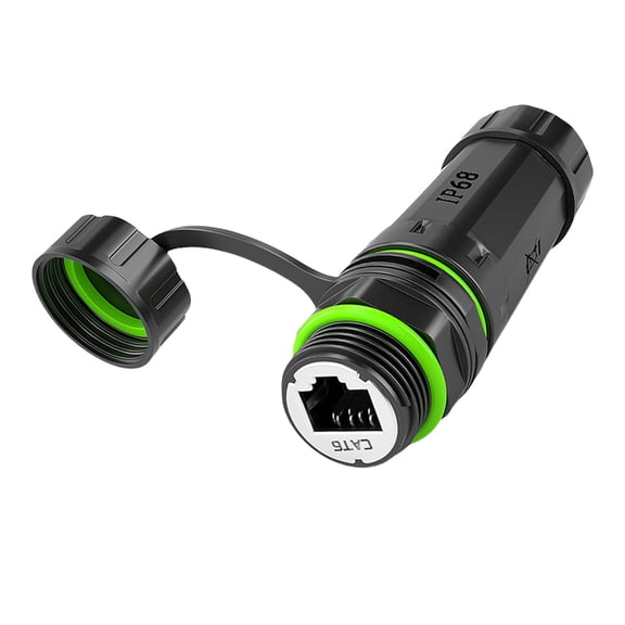 IP68 Waterproof RJ45 Coupler RJ45 Networking Extender,for Harsh Environment, Highly Speed Connection Coupler