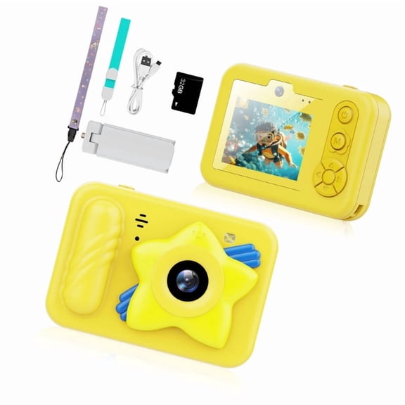 IP68 accepted Splashproof Camera For Kids 48MP Photos And Video seize