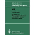 thumbnail image 1 of IPA-Iao - Forschung Und Praxis Ein Beitrag Zur Planungssystematik FÃ¼r Die Automatisierte Flexible Blechteilefertigung, Book 109, (Paperback), 1 of 1