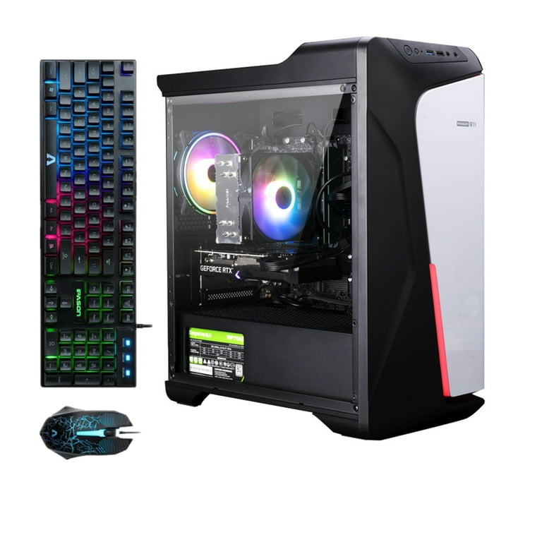 IPASON Diy Gaming Desktop PC Computer, Intel i5-12400F , GeForce RTX 3050 , 16GB DDR4 , 500G SSD, Windows 11 Home